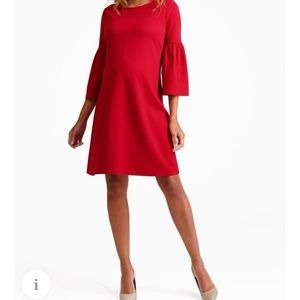 Ingrid and Isabel Womens Maternity Dress Size L Red Runs Large Bundle